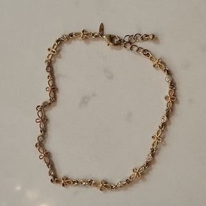 Gold ankle bracelet